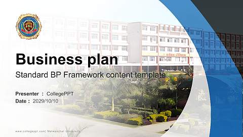 Malwanchal University Competition/Entrepreneurship Contest PPT Template