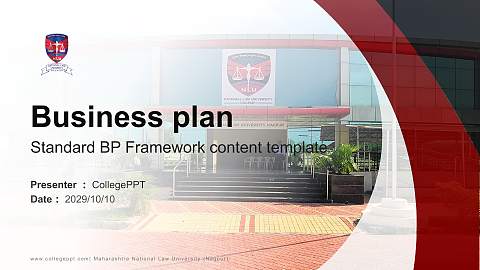 Maharashtra National Law University (Nagpur) Competition/Entrepreneurship Contest PPT Template