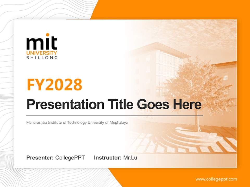 Maharashtra Institute of Technology University of Meghalaya Academic Presentation/Research Findings Report PPT Template4:3 ratio PPT effect preview image5