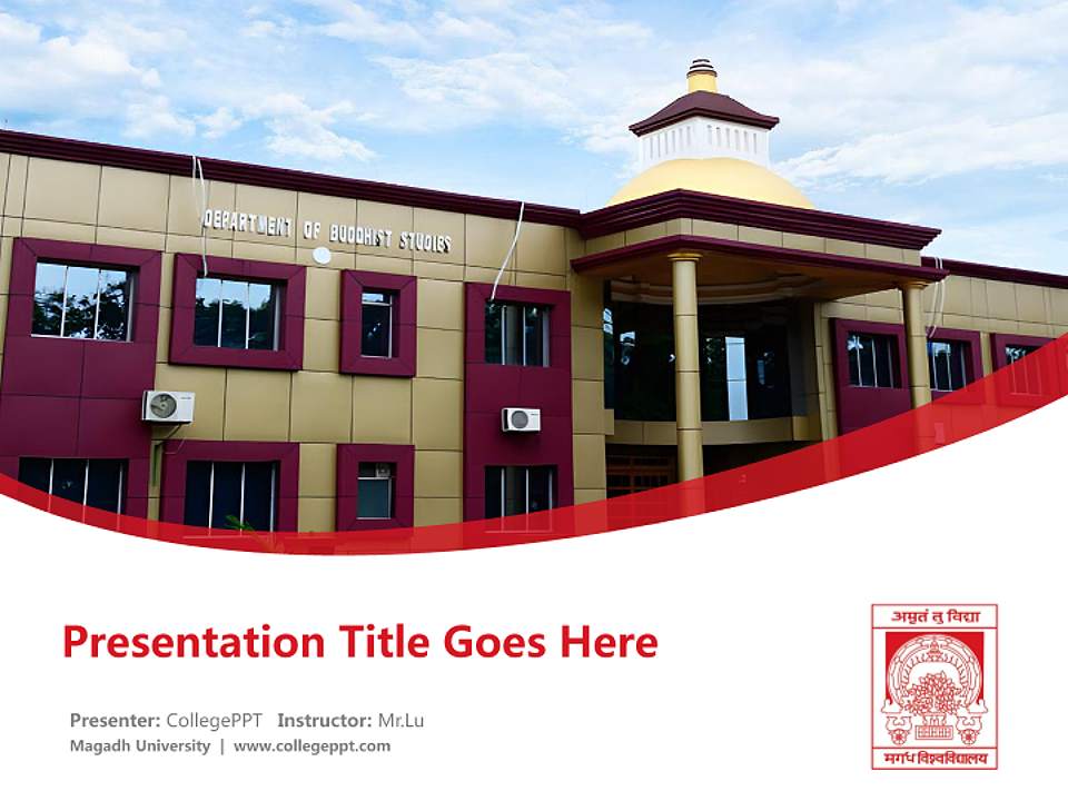 Magadh University Course/Courseware Creation PPT Template4:3 ratio PPT effect preview image5