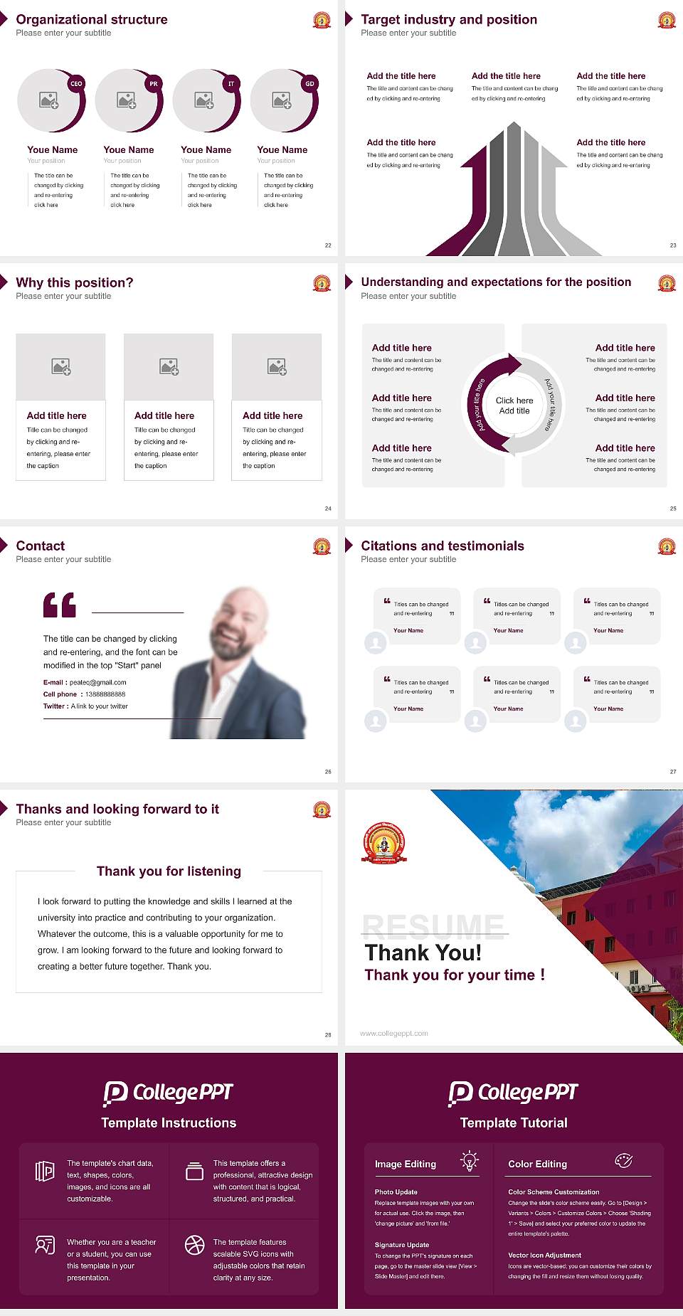 Mahayogi Gorakhnath University Resume PPT Template4:3 ratio PPT effect preview image4