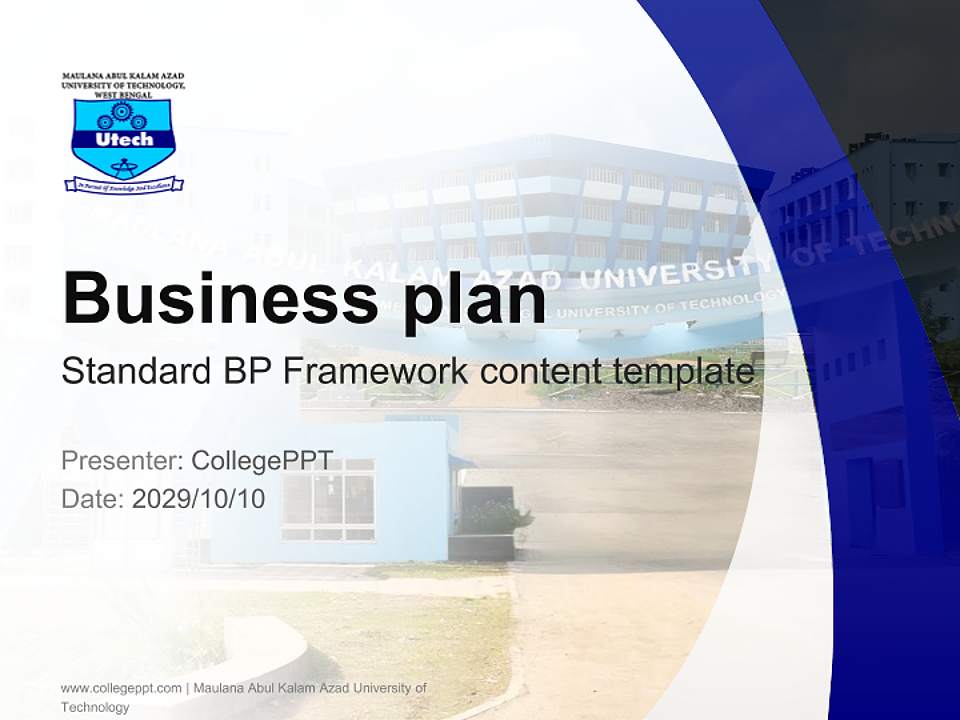Maulana Abul Kalam Azad University of Technology Competition/Entrepreneurship Contest PPT Template4:3 ratio PPT effect preview image9