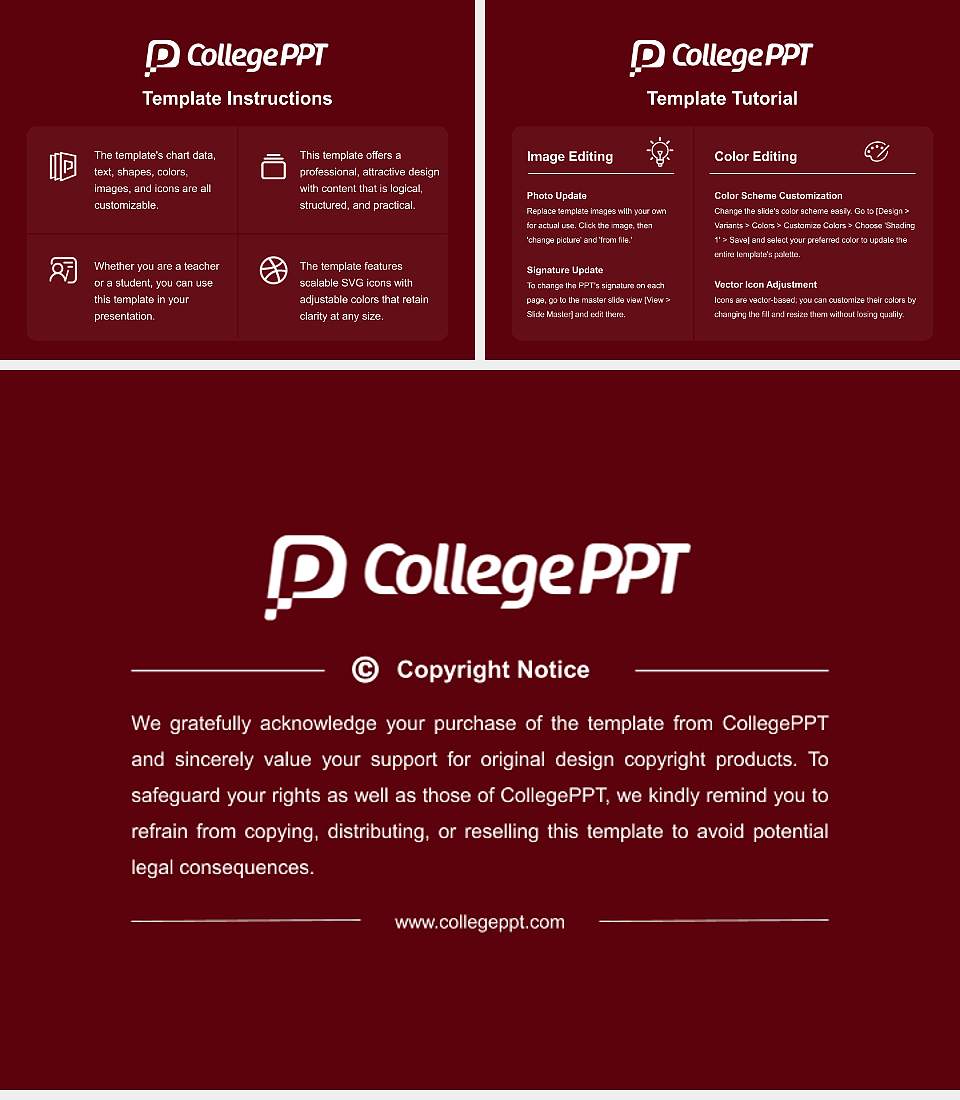 Maharishi University of Information Technology Course/Courseware Creation PPT Template4:3 ratio PPT effect preview image5