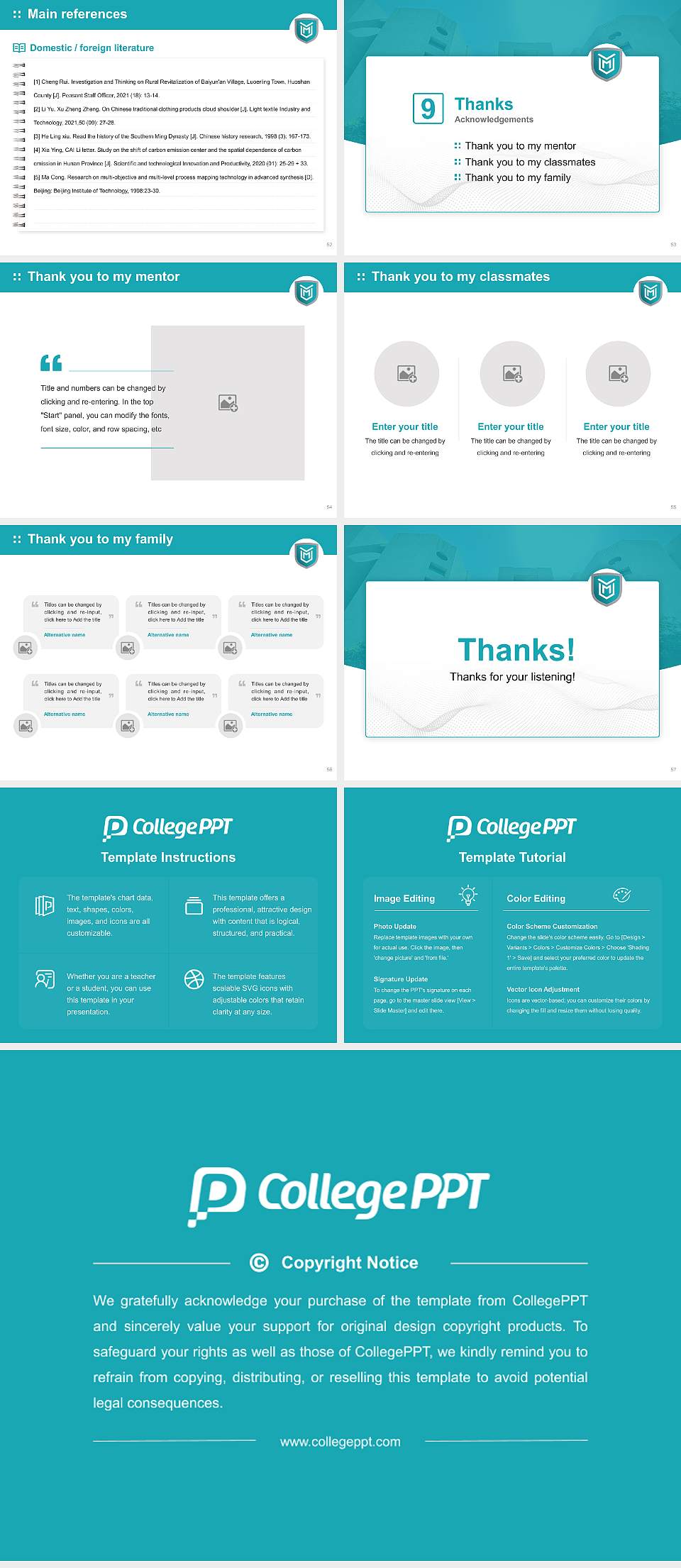 Marwadi University Graduation Thesis Defense PPT Template4:3 ratio PPT effect preview image7