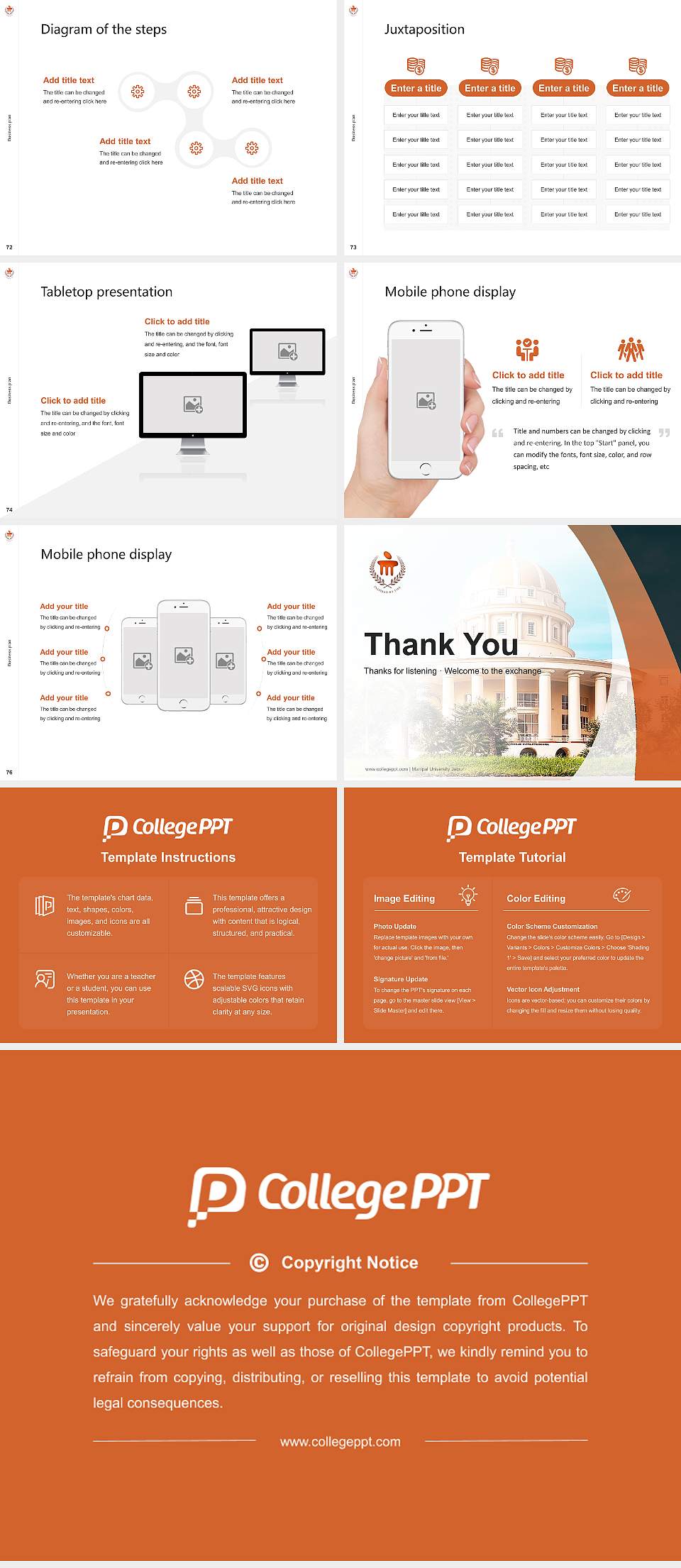 Manipal University Jaipur Competition/Entrepreneurship Contest PPT Template4:3 ratio PPT effect preview image9