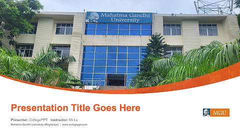 Mahatma Gandhi University (Meghalaya) Course/Courseware Creation PPT Template
