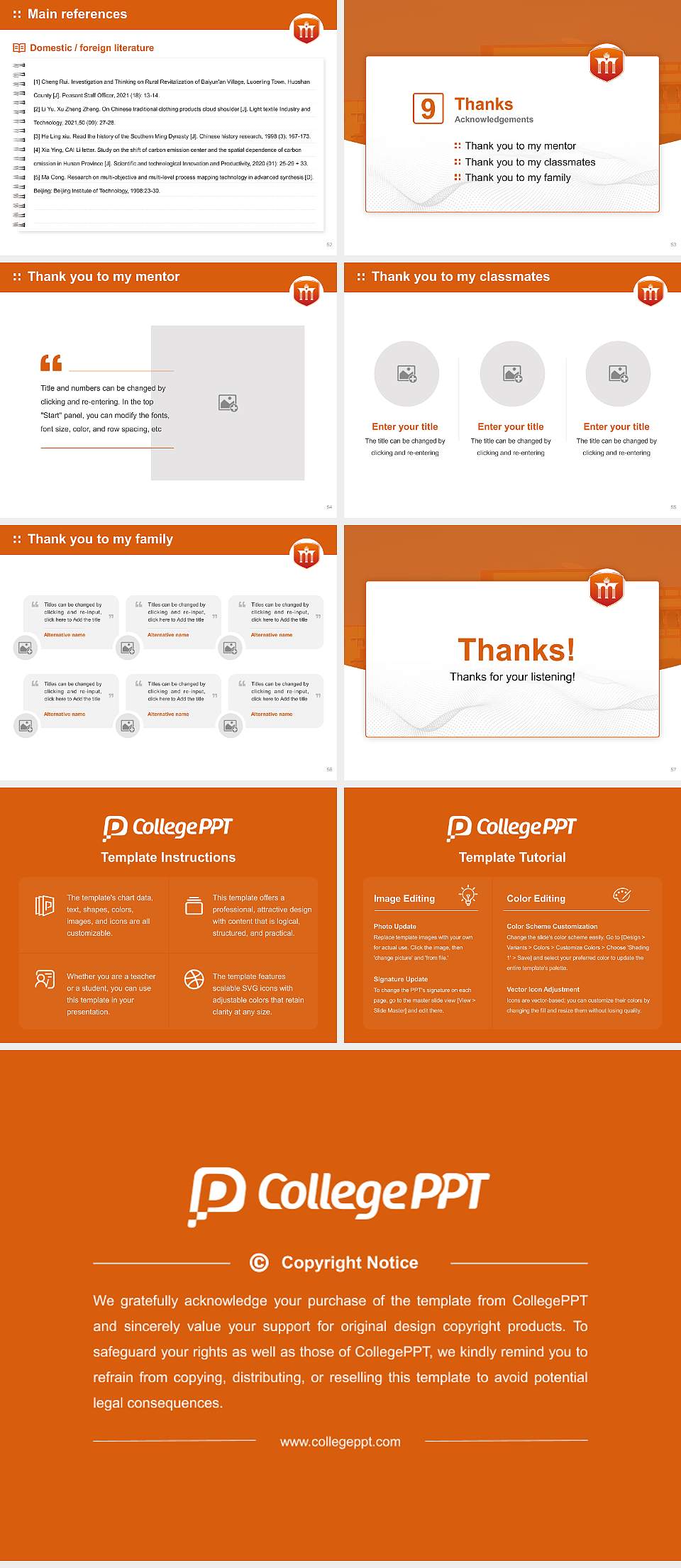 Mandsaur University Graduation Thesis Defense PPT Template4:3 ratio PPT effect preview image7