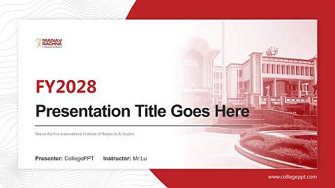 Manav Rachna International Institute of Research & Studies Academic Presentation/Research Findings Report PPT Template