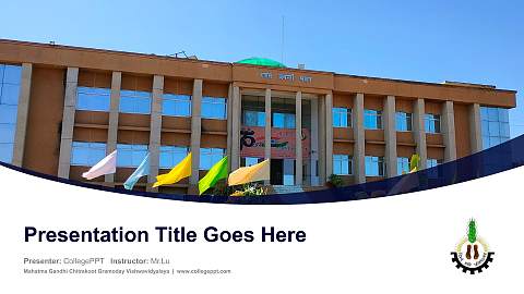 Mahatma Gandhi Chitrakoot Gramoday Vishwavidyalaya Course/Courseware Creation PPT Template