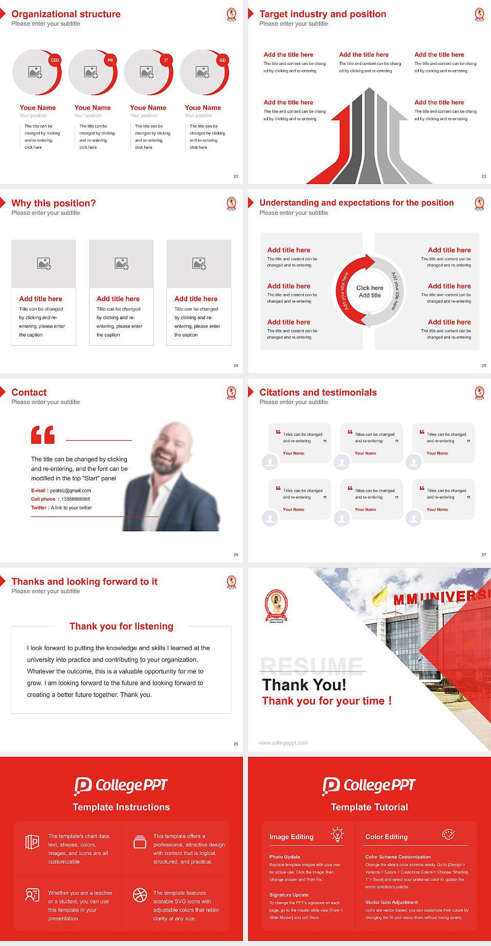 Maharishi Markandeshwar University, Sadopur Resume PPT Template4:3 ratio PPT effect preview image4