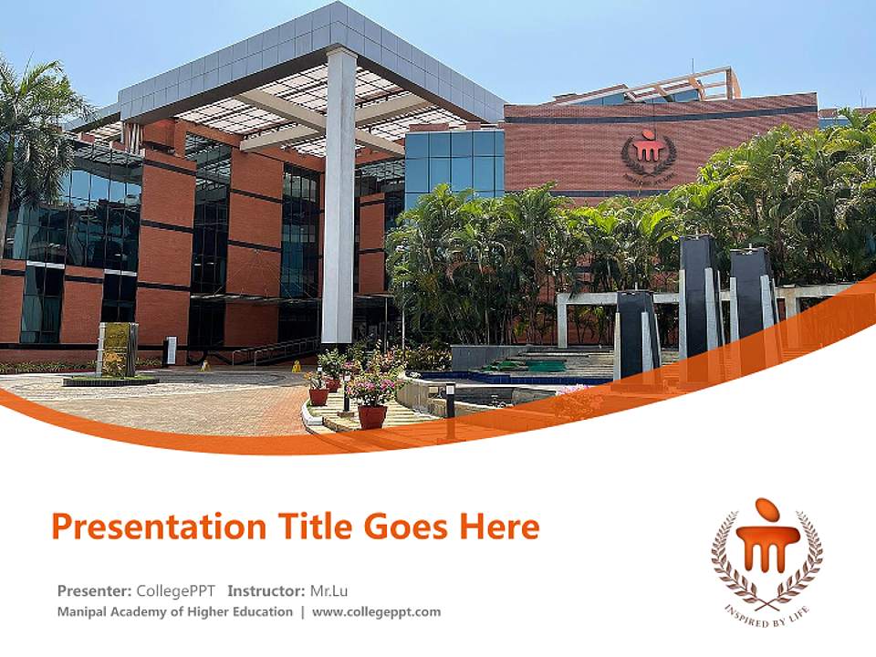 Manipal Academy of Higher Education Course/Courseware Creation PPT Template4:3 ratio PPT effect preview image5