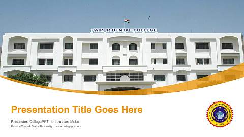 Maharaj Vinayak Global University Course/Courseware Creation PPT Template