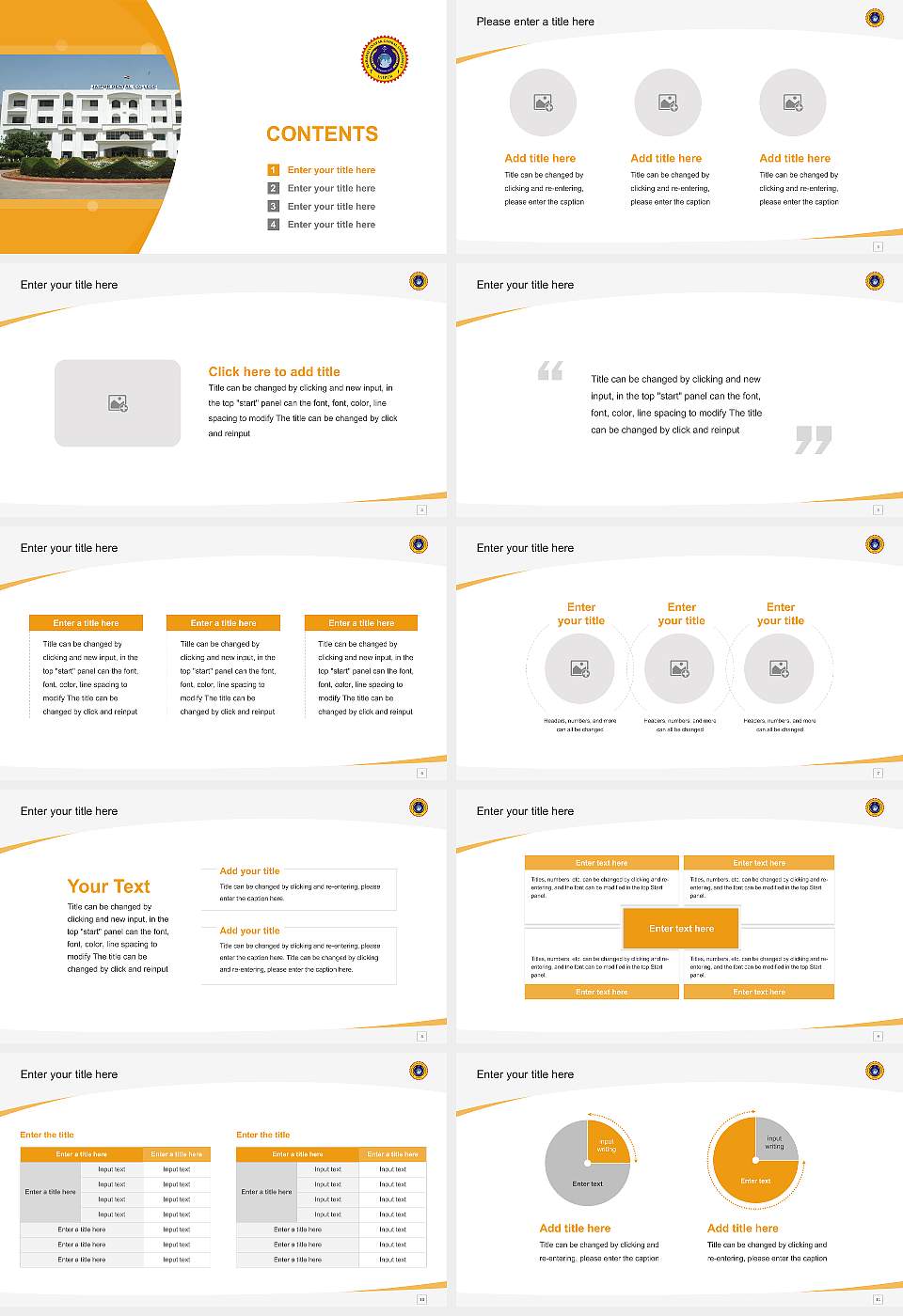 Maharaj Vinayak Global University Course/Courseware Creation PPT Template16:9 ratio PPT effect preview image2