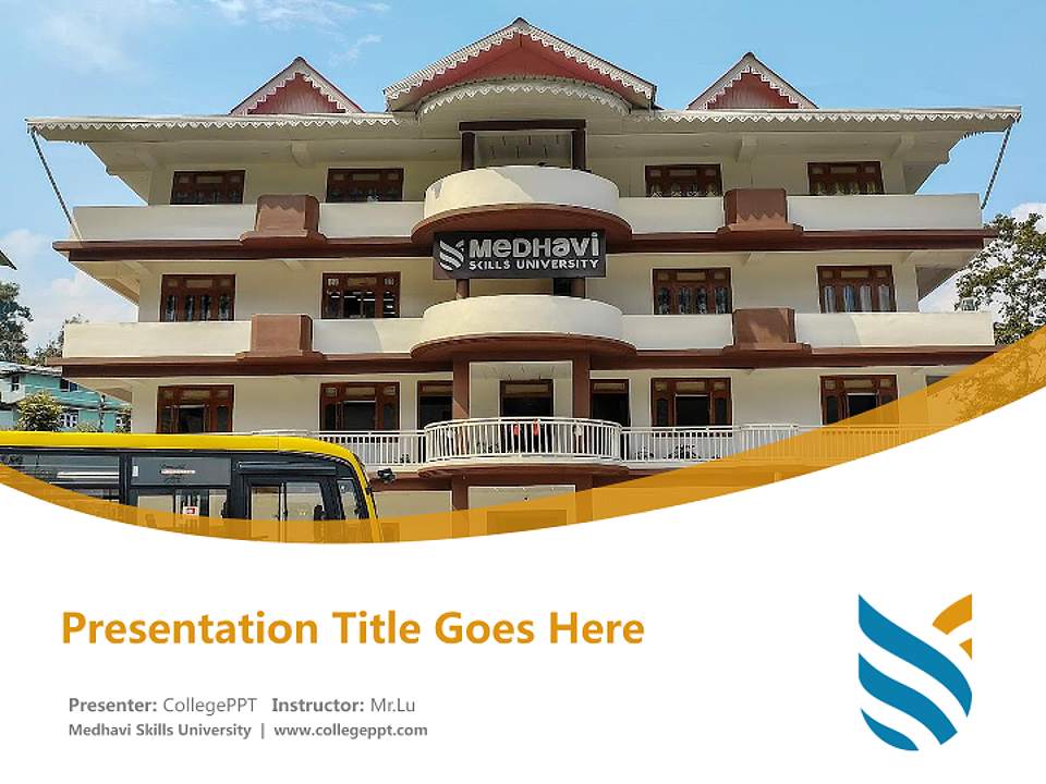 Medhavi Skills University Course/Courseware Creation PPT Template4:3 ratio PPT effect preview image5