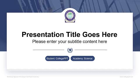 Maharaja Agrasen Himalayan Garhwal University National Scholarship Defense PPT Template