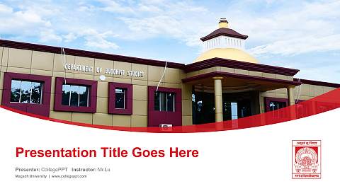 Magadh University Course/Courseware Creation PPT Template