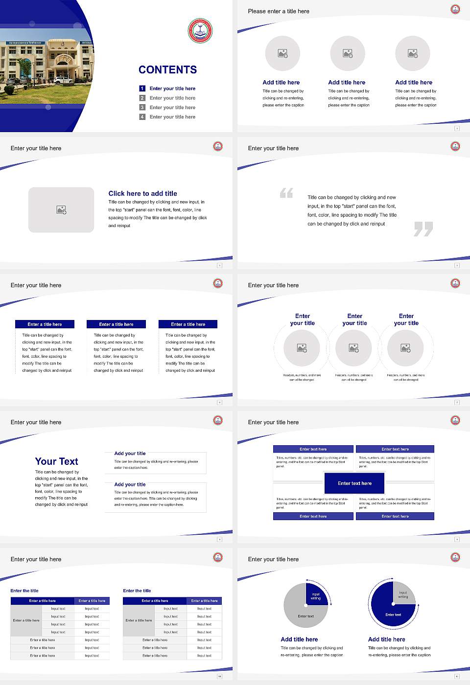 Maharaja Surajmal Brij University Course/Courseware Creation PPT Template16:9 ratio PPT effect preview image2