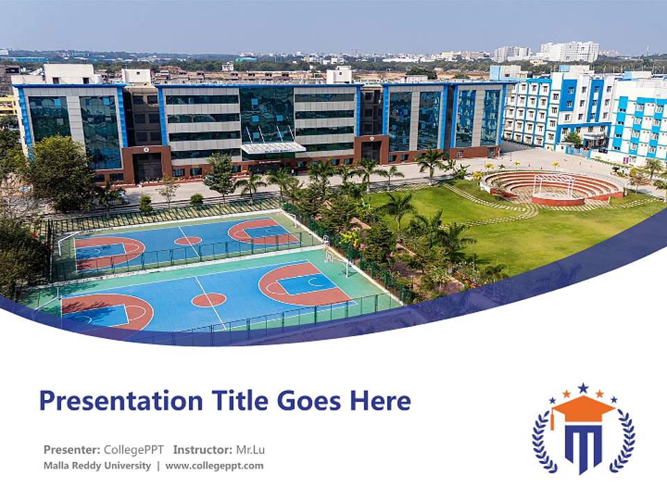 Malla Reddy University Course/Courseware Creation PPT Template4:3 ratio PPT effect preview image5