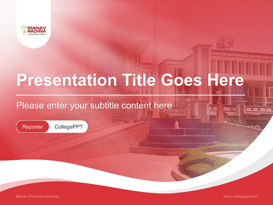 Manav Rachna University Lecture Sharing and Networking Event PPT Template4:3 ratio PPT effect preview image4