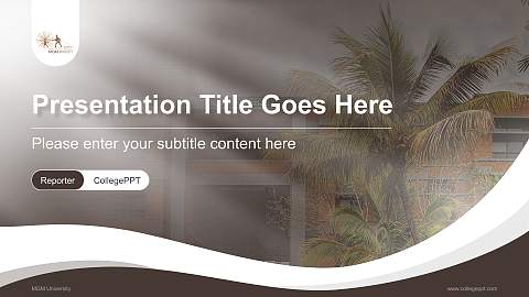 MGM University Lecture Sharing and Networking Event PPT Template