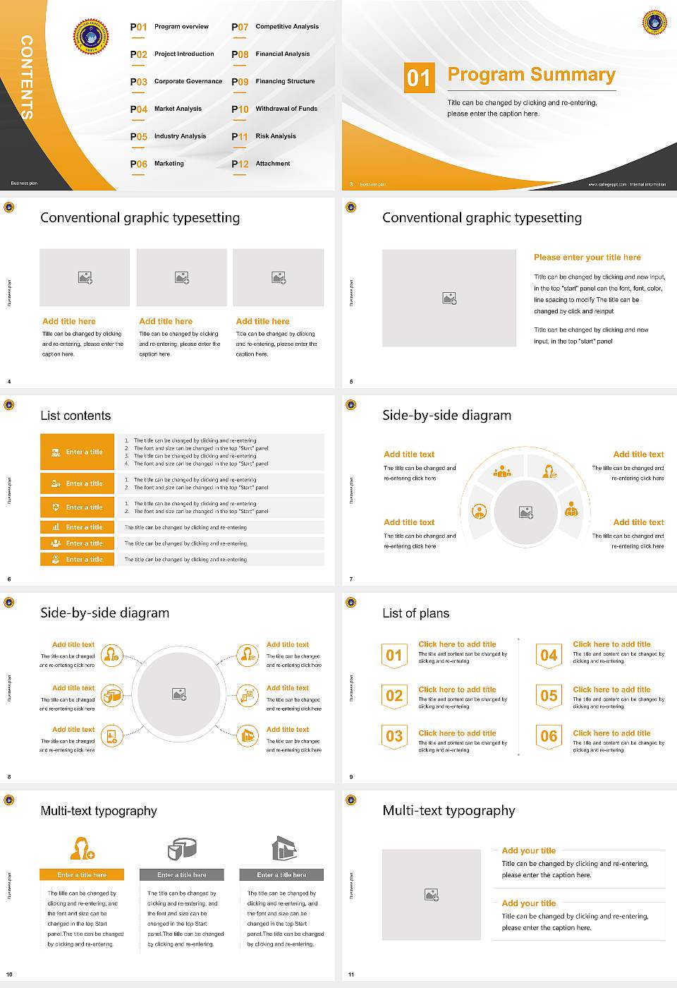 Maharaj Vinayak Global University Competition/Entrepreneurship Contest PPT Template16:9 ratio PPT effect preview image2