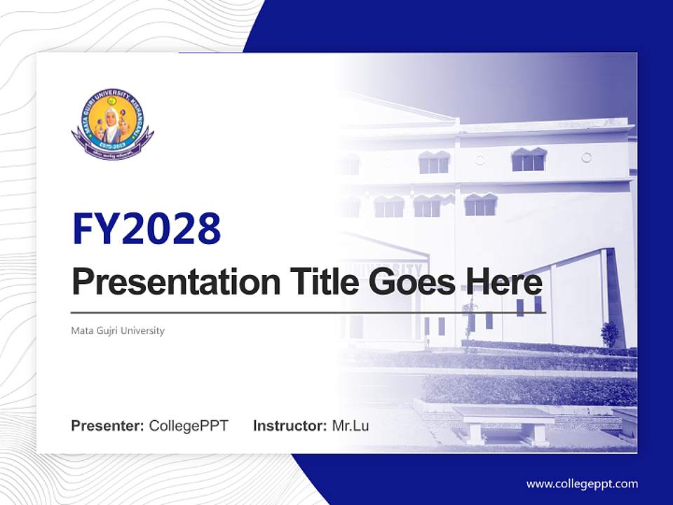 Mata Gujri University Academic Presentation/Research Findings Report PPT Template4:3 ratio PPT effect preview image5