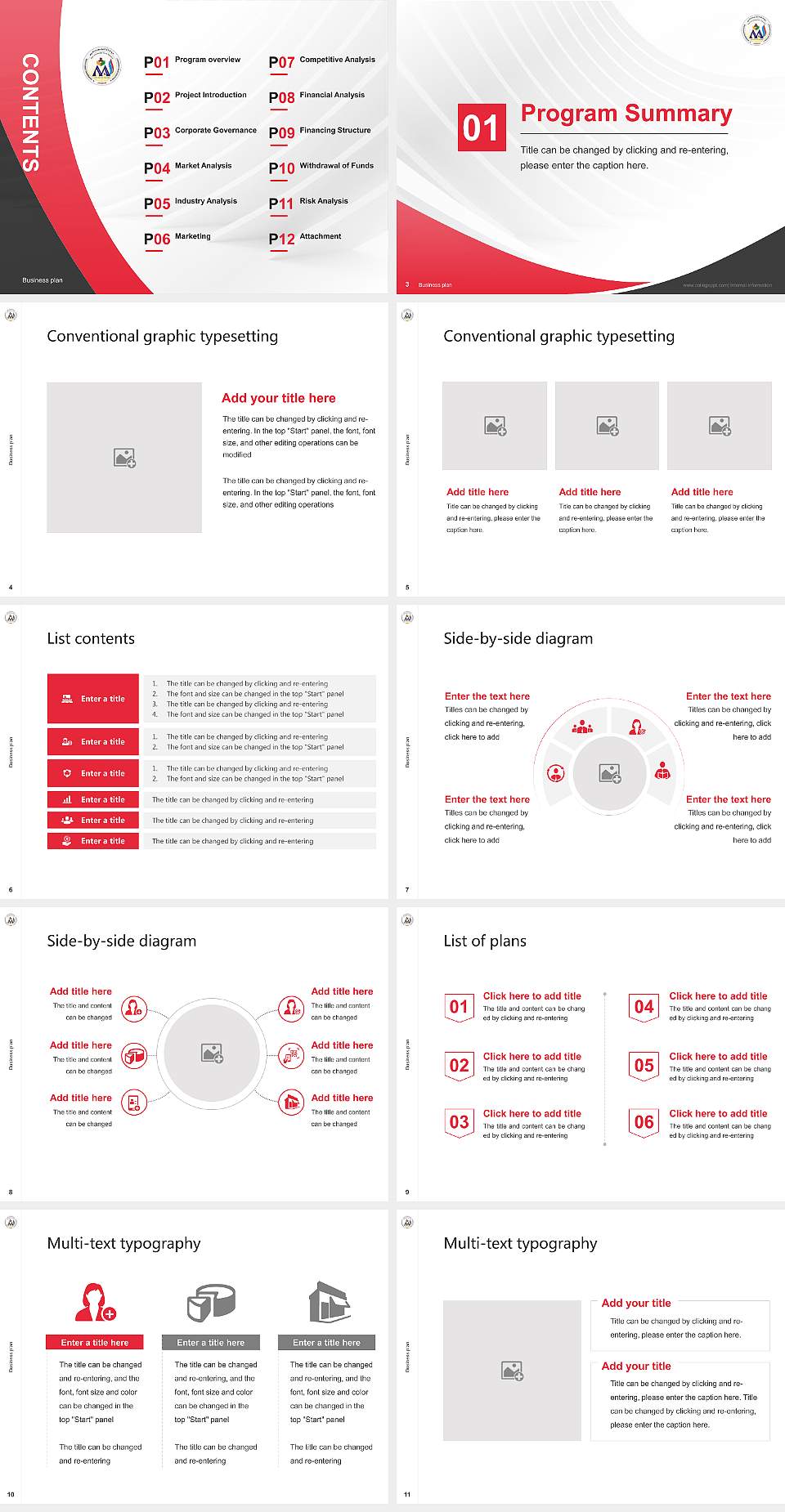 Maulana Azad University Competition/Entrepreneurship Contest PPT Template4:3 ratio PPT effect preview image2