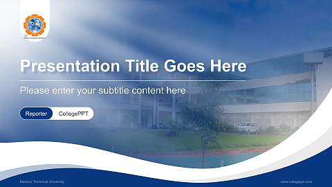 Manipur Technical University Lecture Sharing and Networking Event PPT Template