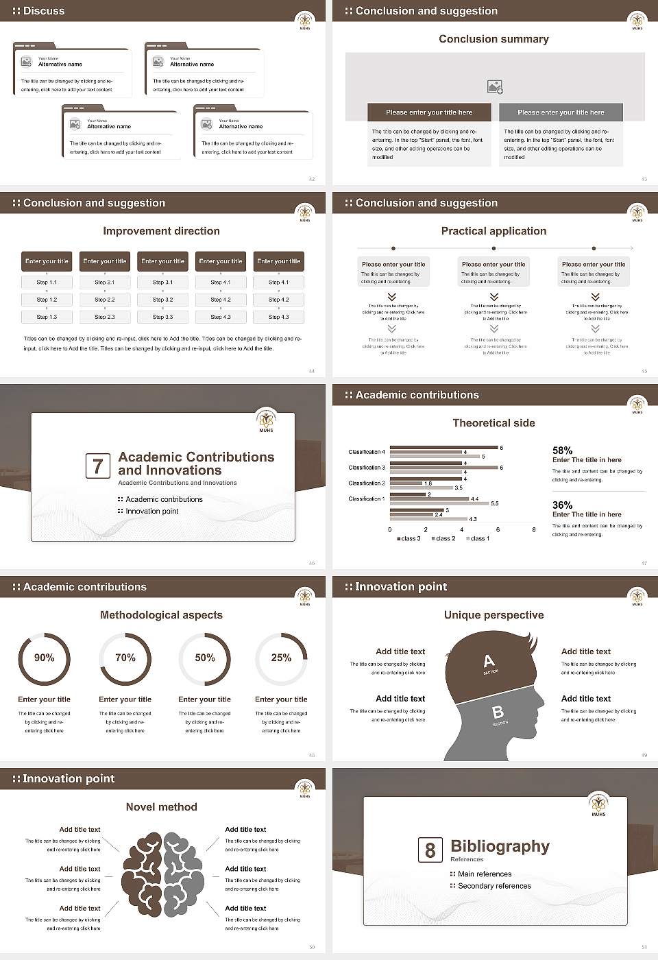 Maharashtra University of Health Sciences Graduation Thesis Defense PPT Template16:9 ratio PPT effect preview image6