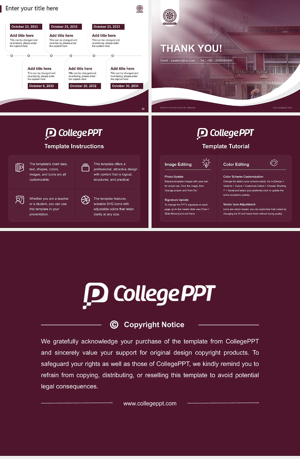 Mahatma Gandhi University, Kottayam Lecture Sharing and Networking Event PPT Template4:3 ratio PPT effect preview image4