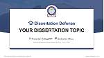 Maharaja Agrasen Himalayan Garhwal University Disputation Powerpoint Vorlage