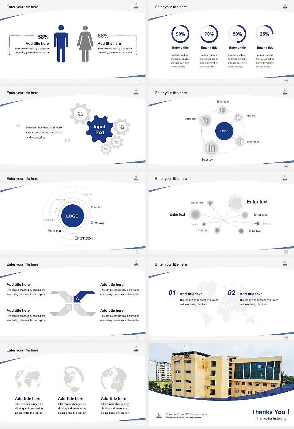 Mangalayatan University Course/Courseware Creation PPT Template16:9 ratio PPT effect preview image4