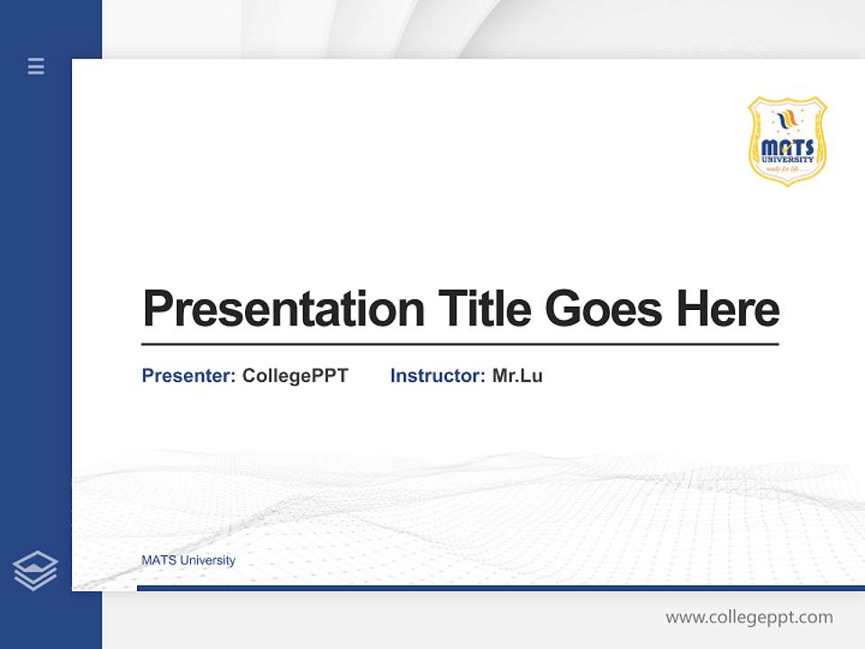 MATS University Thesis Proposal/Graduation Defense PPT Template4:3 ratio PPT effect preview image5