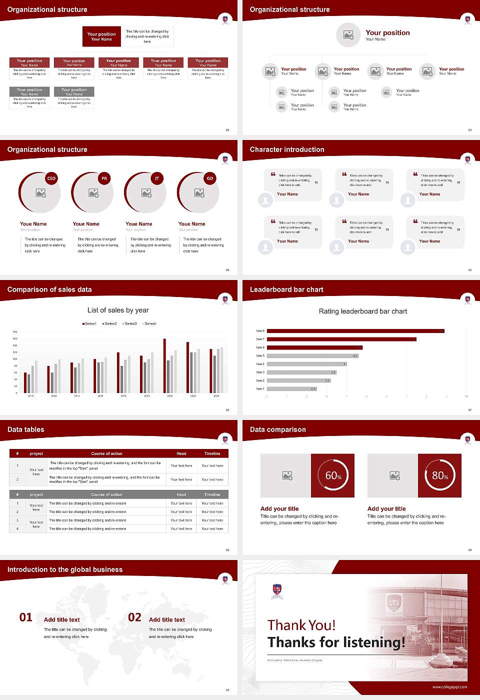 Maharashtra National Law University (Nagpur) Academic Presentation/Research Findings Report PPT Template16:9 ratio PPT effect preview image4