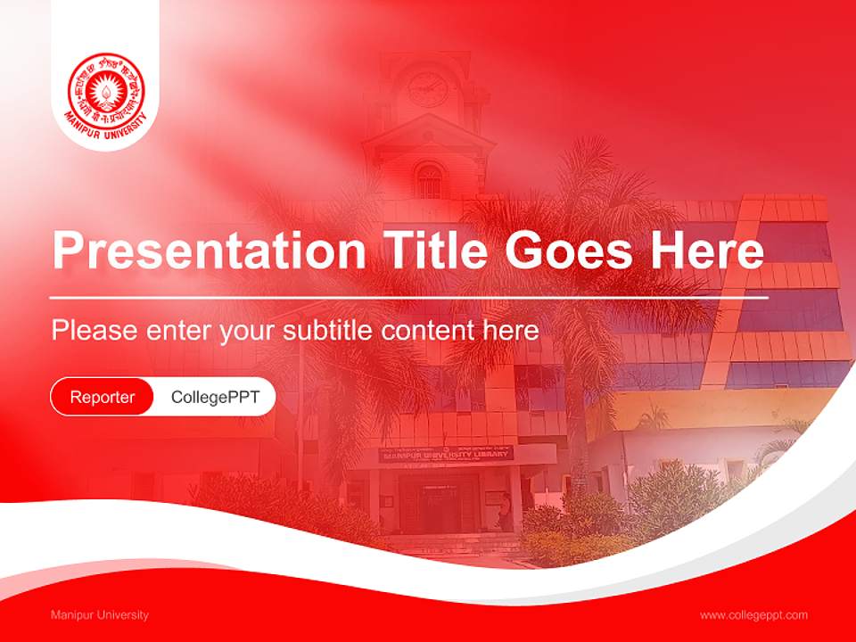 Manipur University Lecture Sharing and Networking Event PPT Template4:3 ratio PPT effect preview image4