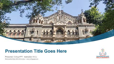 Maharashtra State Skills University Course/Courseware Creation PPT Template