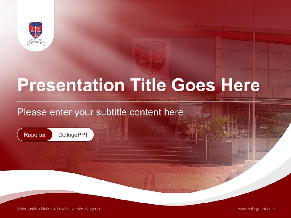 Maharashtra National Law University (Nagpur) Lecture Sharing and Networking Event PPT Template4:3 ratio PPT effect preview image4