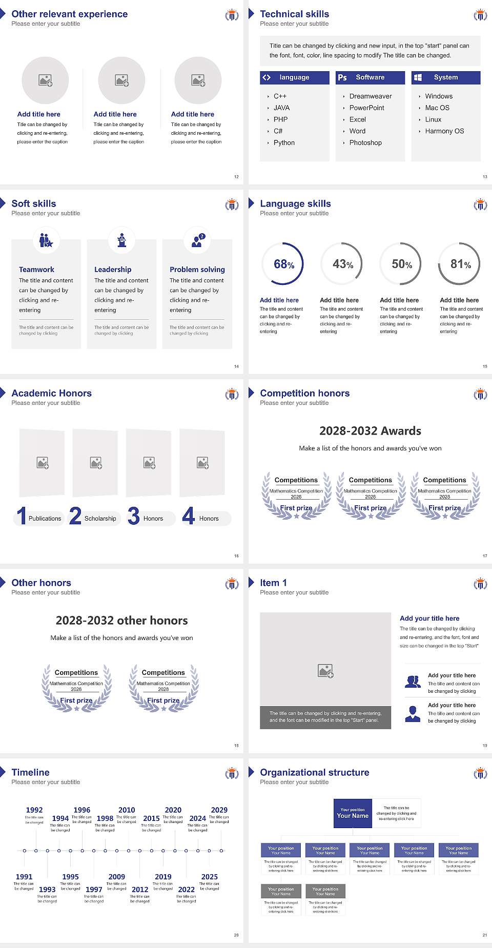 Malla Reddy University Resume PPT Template4:3 ratio PPT effect preview image3