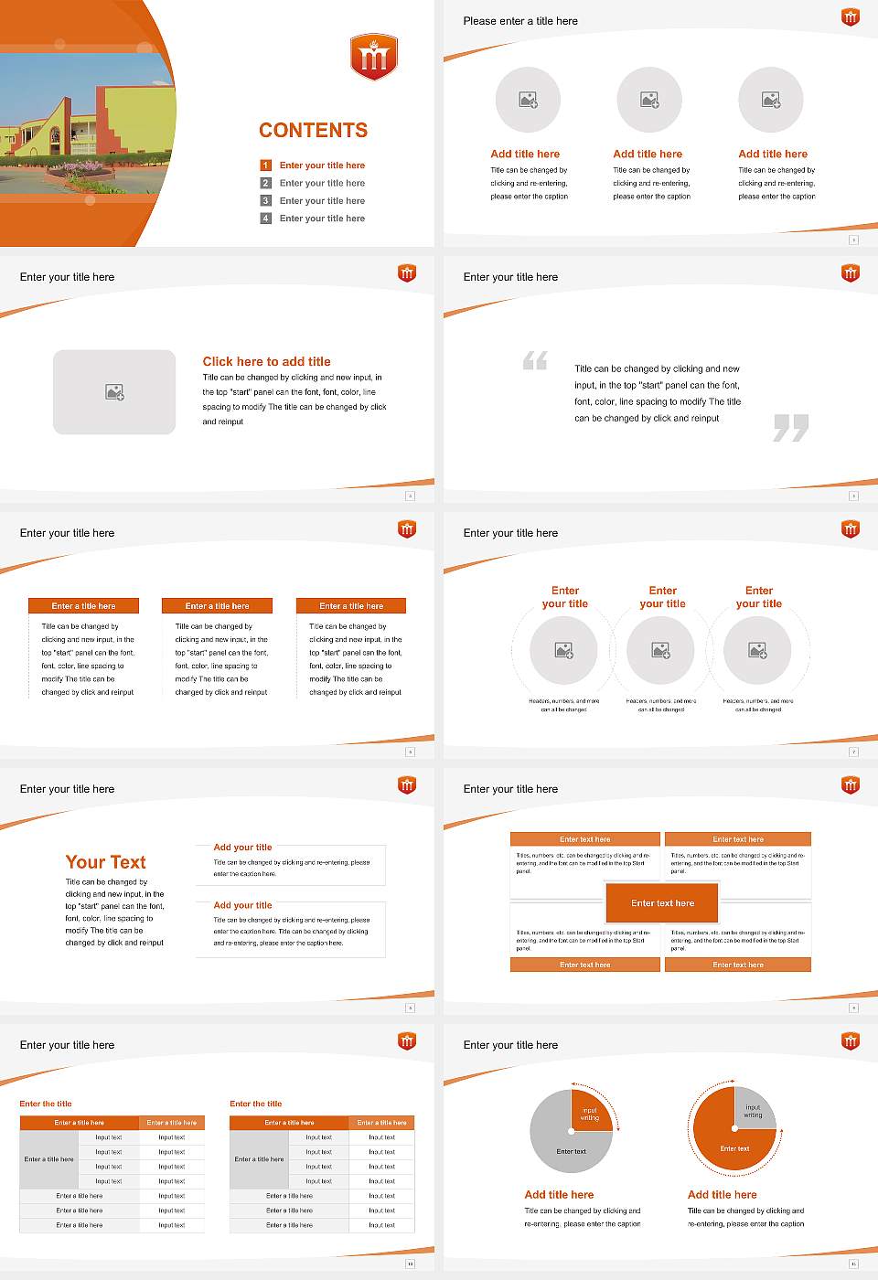 Mandsaur University Course/Courseware Creation PPT Template16:9 ratio PPT effect preview image2