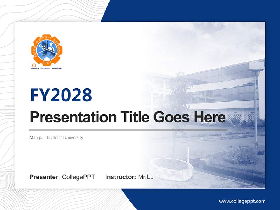 Manipur Technical University Academic Presentation/Research Findings Report PPT Template4:3 ratio PPT effect preview image5