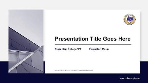 Maharashtra Animal & Fishery Sciences University General PPT Template