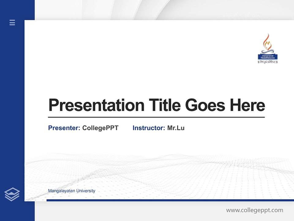 Mangalayatan University Thesis Proposal/Graduation Defense PPT Template4:3 ratio PPT effect preview image5