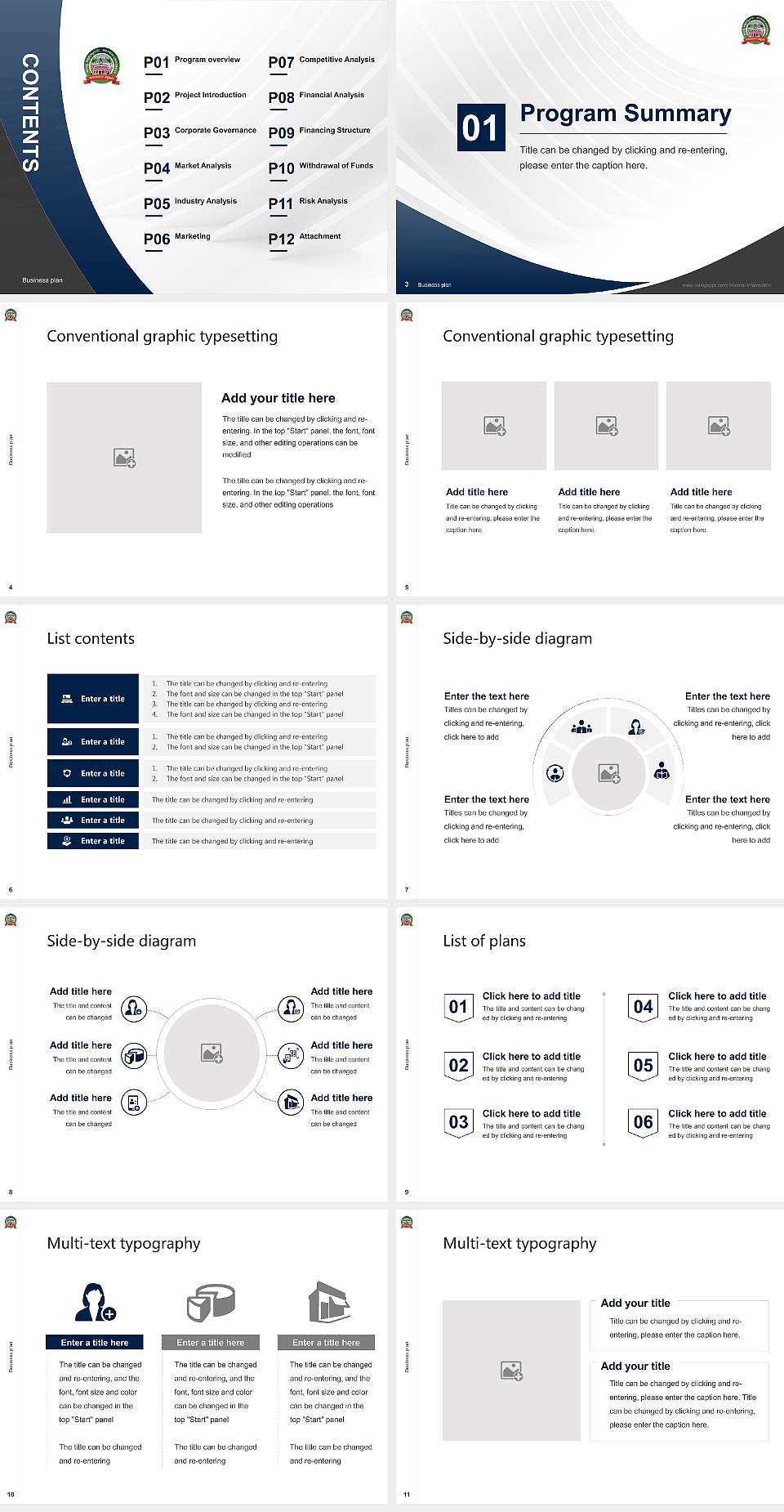 Mandya University Competition/Entrepreneurship Contest PPT Template4:3 ratio PPT effect preview image2