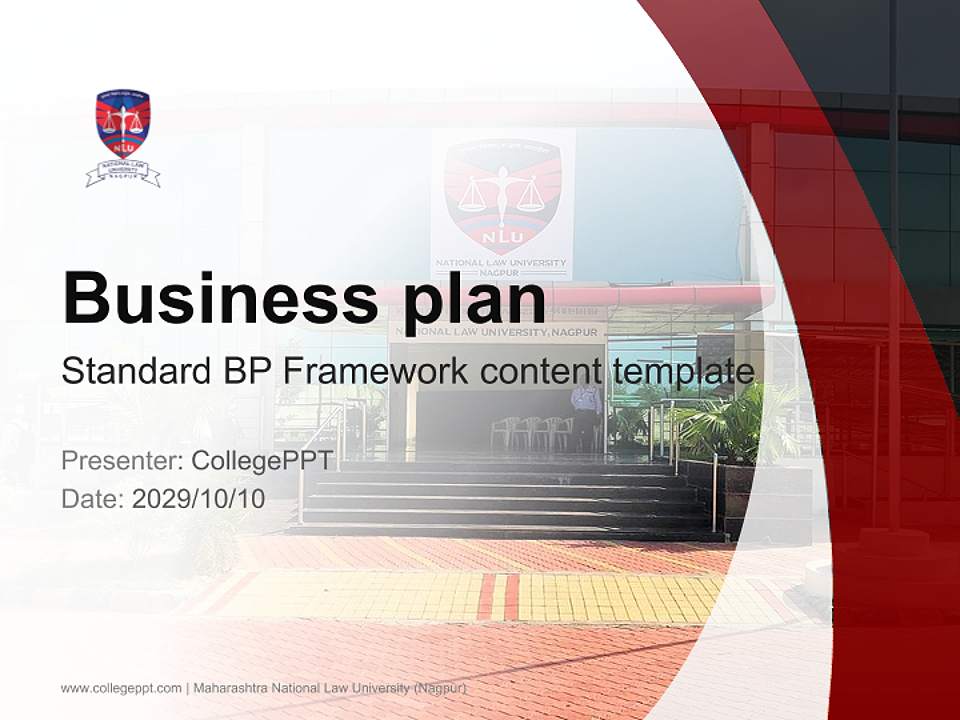 Maharashtra National Law University (Nagpur) Competition/Entrepreneurship Contest PPT Template4:3 ratio PPT effect preview image9