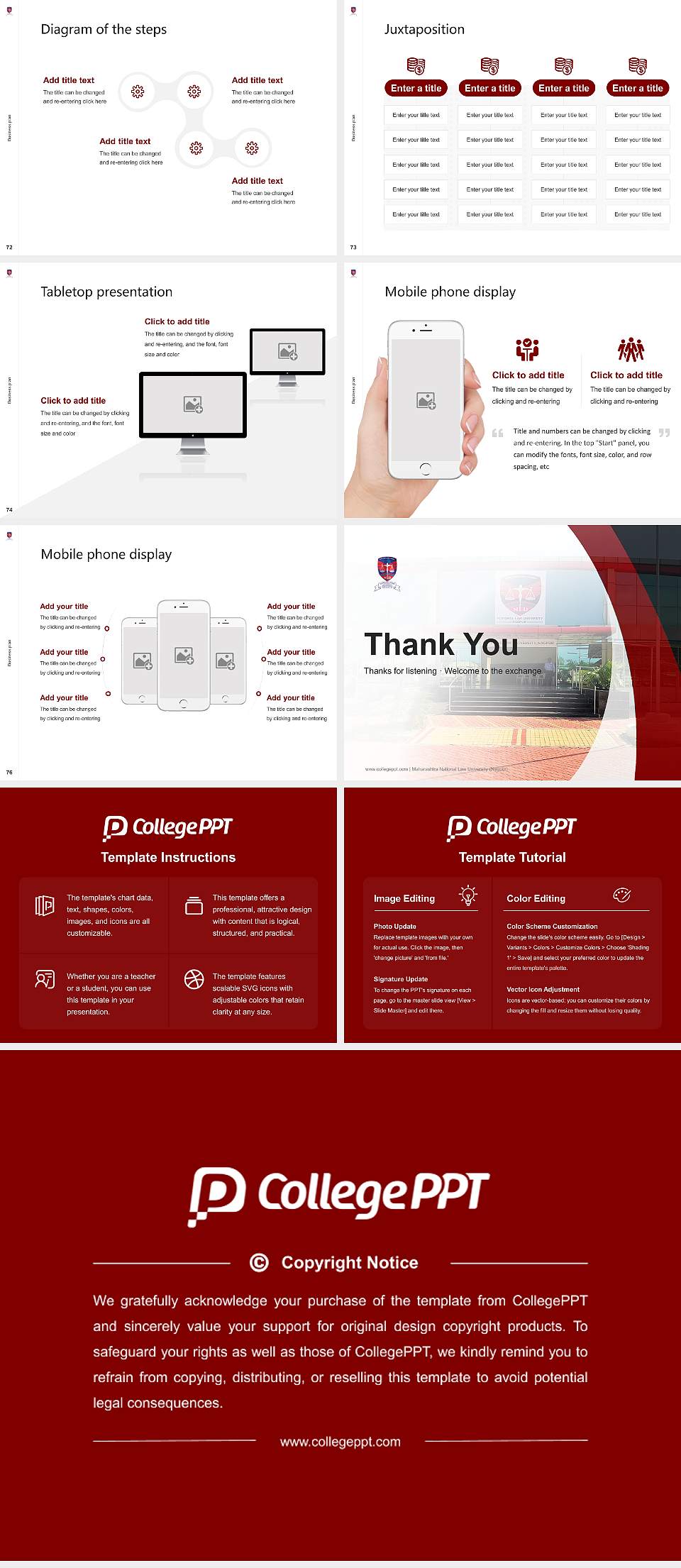 Maharashtra National Law University (Nagpur) Competition/Entrepreneurship Contest PPT Template4:3 ratio PPT effect preview image9