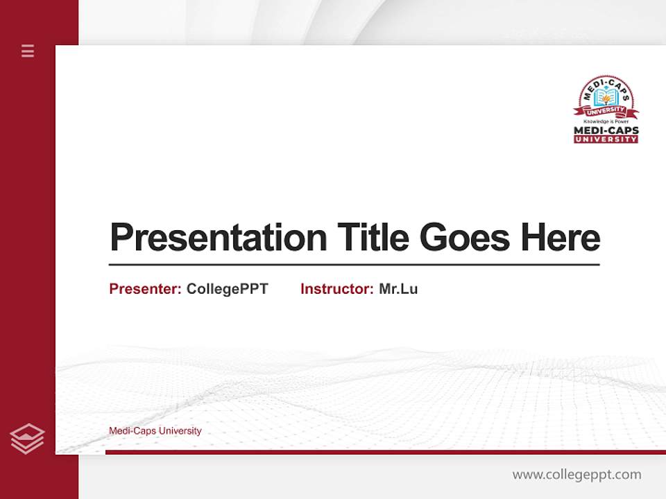 Medi-Caps University Thesis Proposal/Graduation Defense PPT Template4:3 ratio PPT effect preview image5