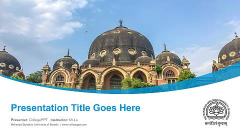 Maharaja Sayajirao University of Baroda Course/Courseware Creation PPT Template