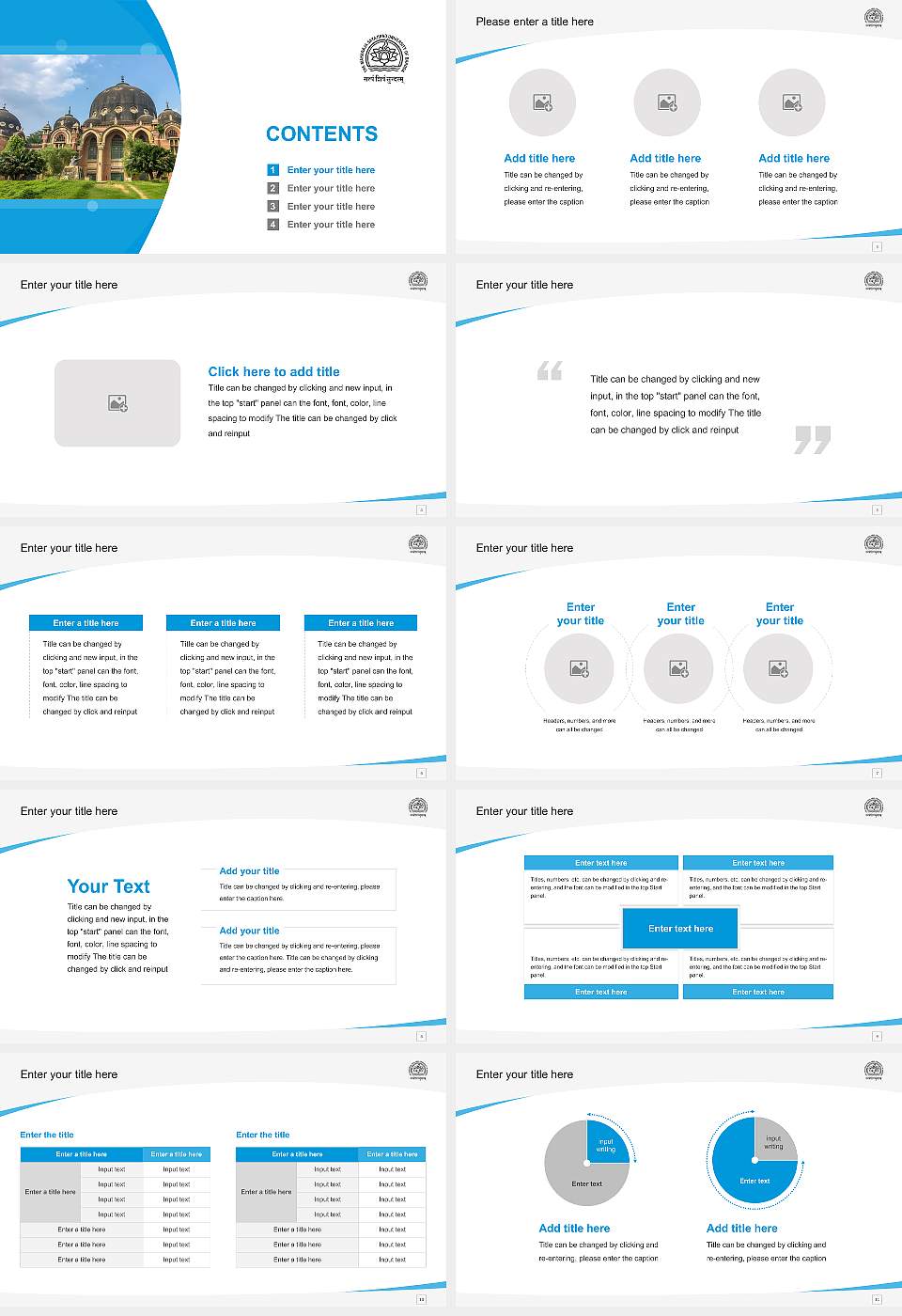 Maharaja Sayajirao University of Baroda Course/Courseware Creation PPT Template16:9 ratio PPT effect preview image2