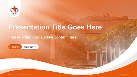 Manipal Academy of Higher Education Lecture Sharing and Networking Event PPT Template