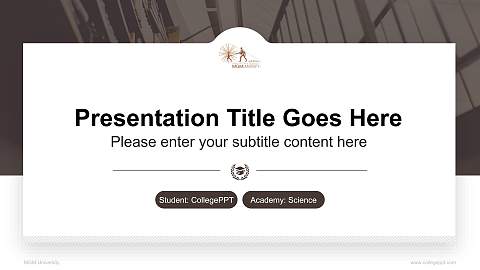 MGM University National Scholarship Defense PPT Template